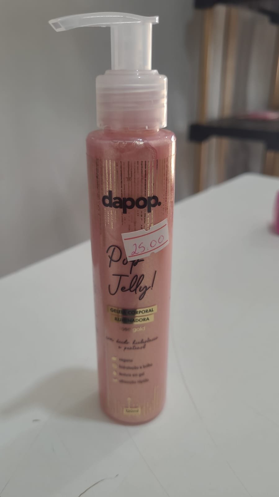 Geleia Corporal Iluminador Pop Jelly Dapop- Rose Gold