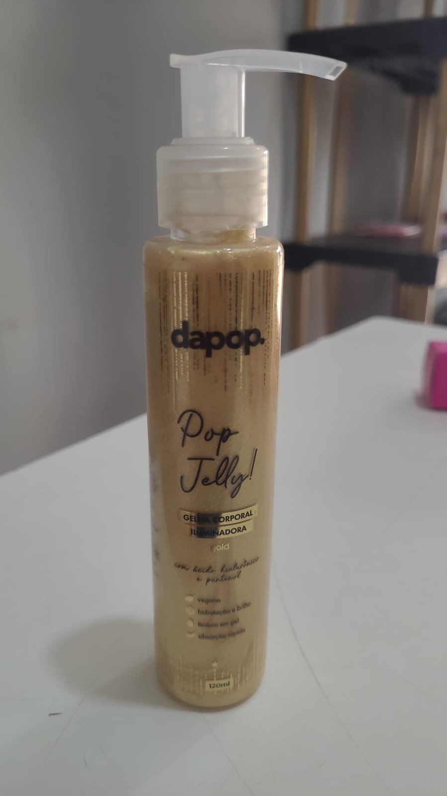 Geleia Corporal Iluminador Pop Jelly Dapop- GOLD