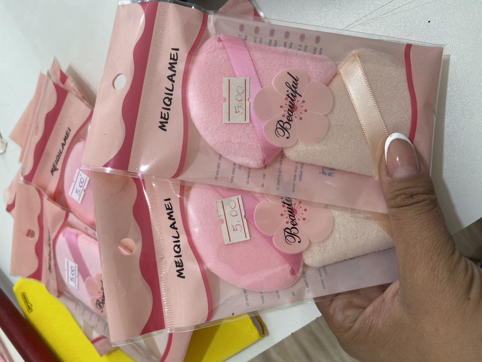 Esponja Triangular para Pó kit com 2 unidades