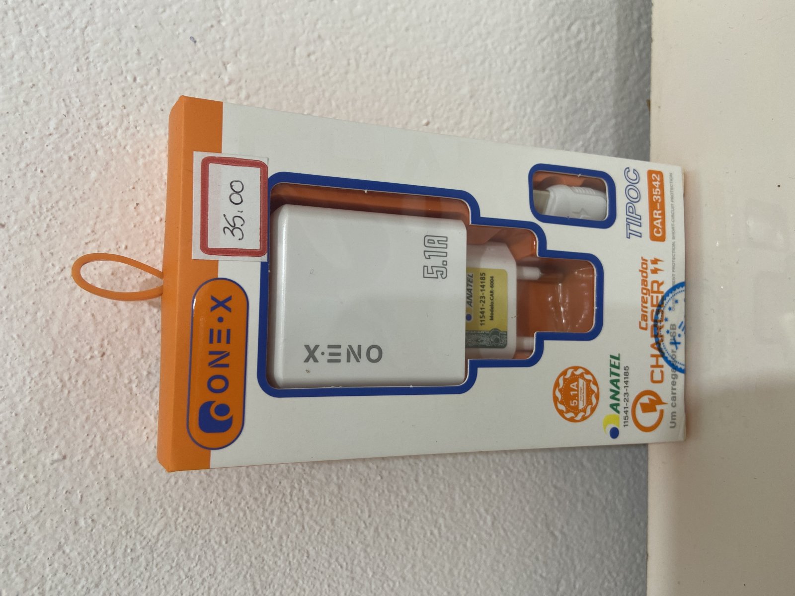 Carregador ONE X Tipo C 5.1A CHARGER CAR-3542