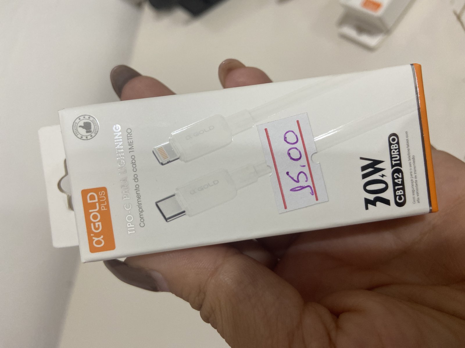 CABO TYPE-C PARA LIGHTNING AGOLD CB142