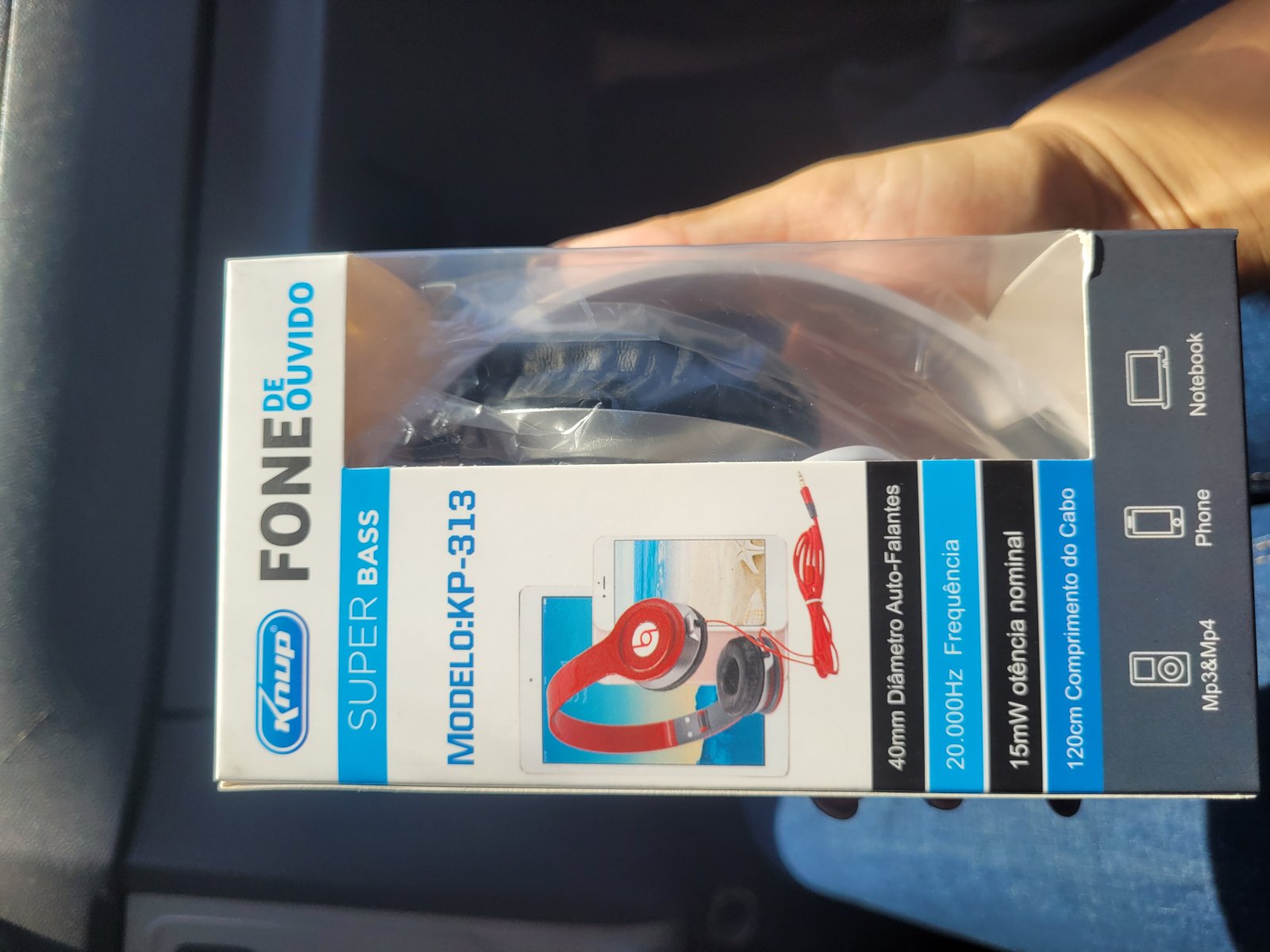 Fone de ouvido Knup KP-313