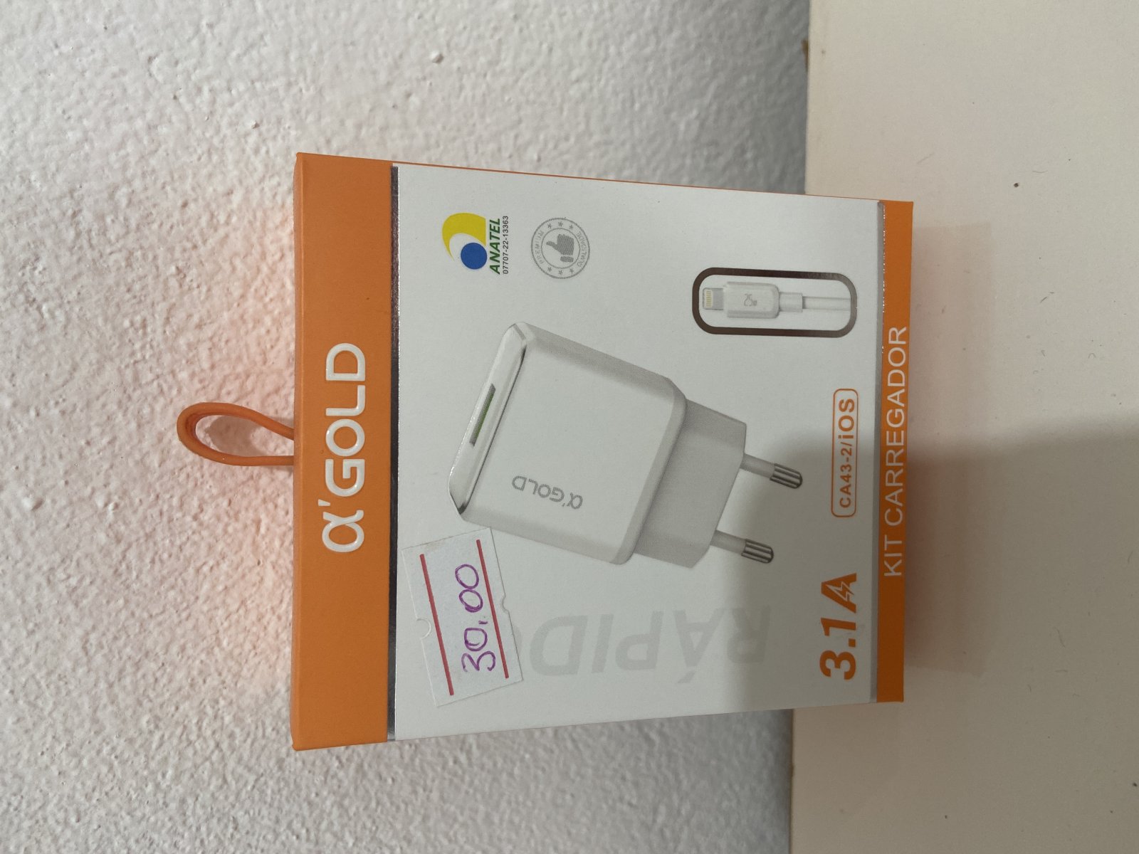 Carregador Agold 3.1A CA43-2 IOS